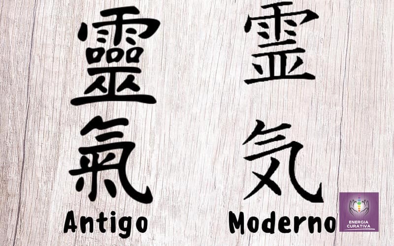 O ideograma do Reiki em duas versões